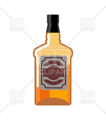 355x400 Whiskey Bottle Isolated Vector Image Vector Artwork Of Food And