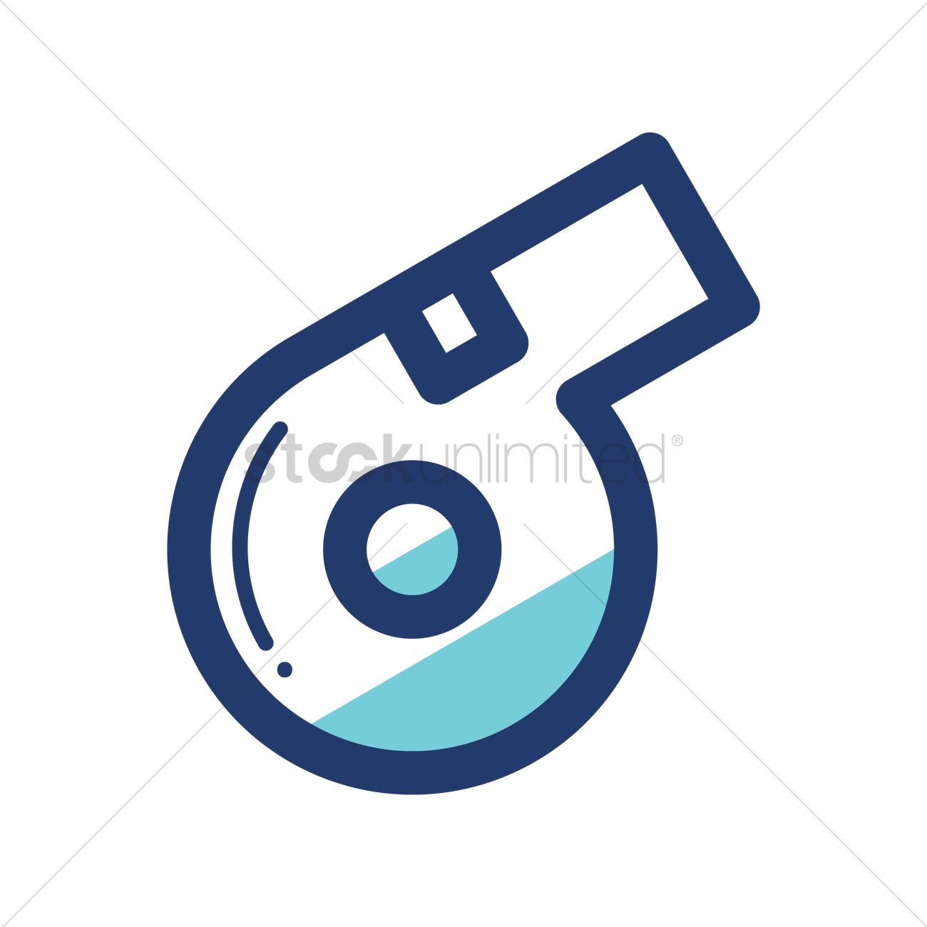 1300x1300 Whistle Vector Image