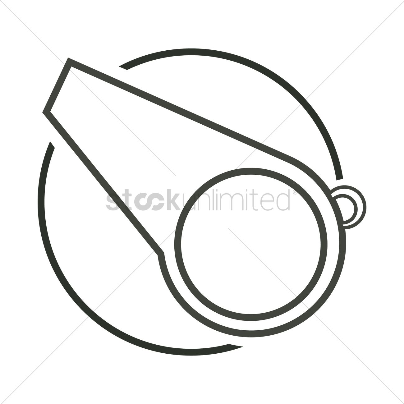 1300x1300 Whistle Vector Image