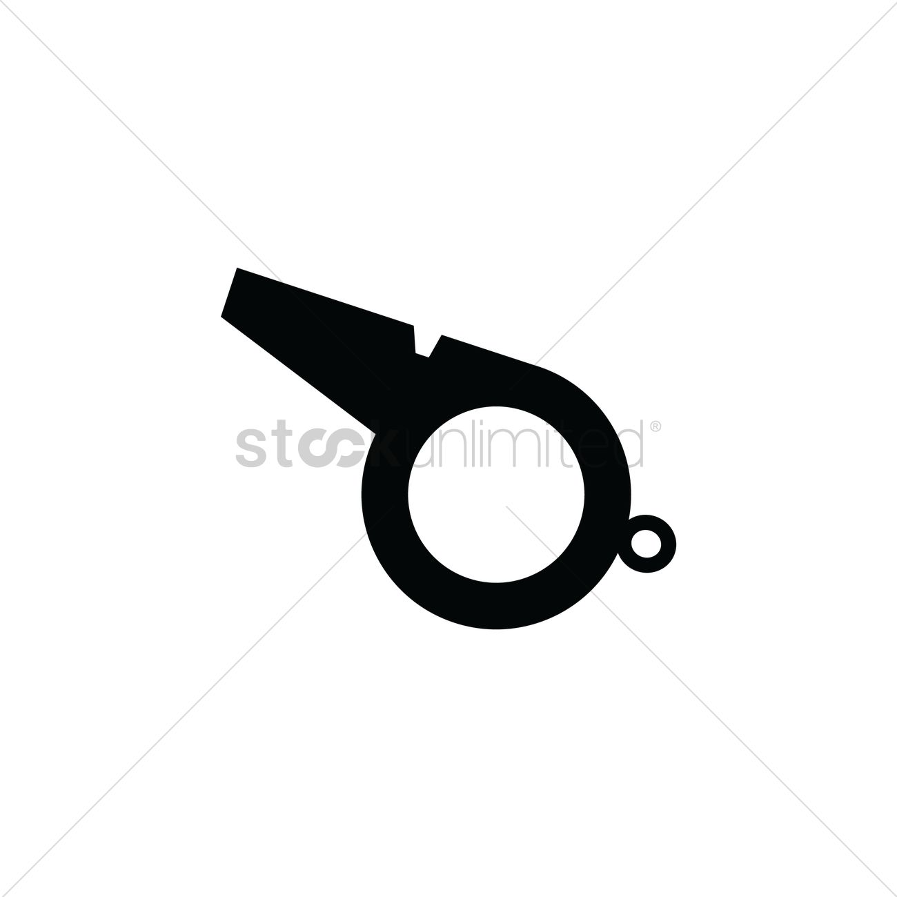 1300x1300 Whistle Vector Image