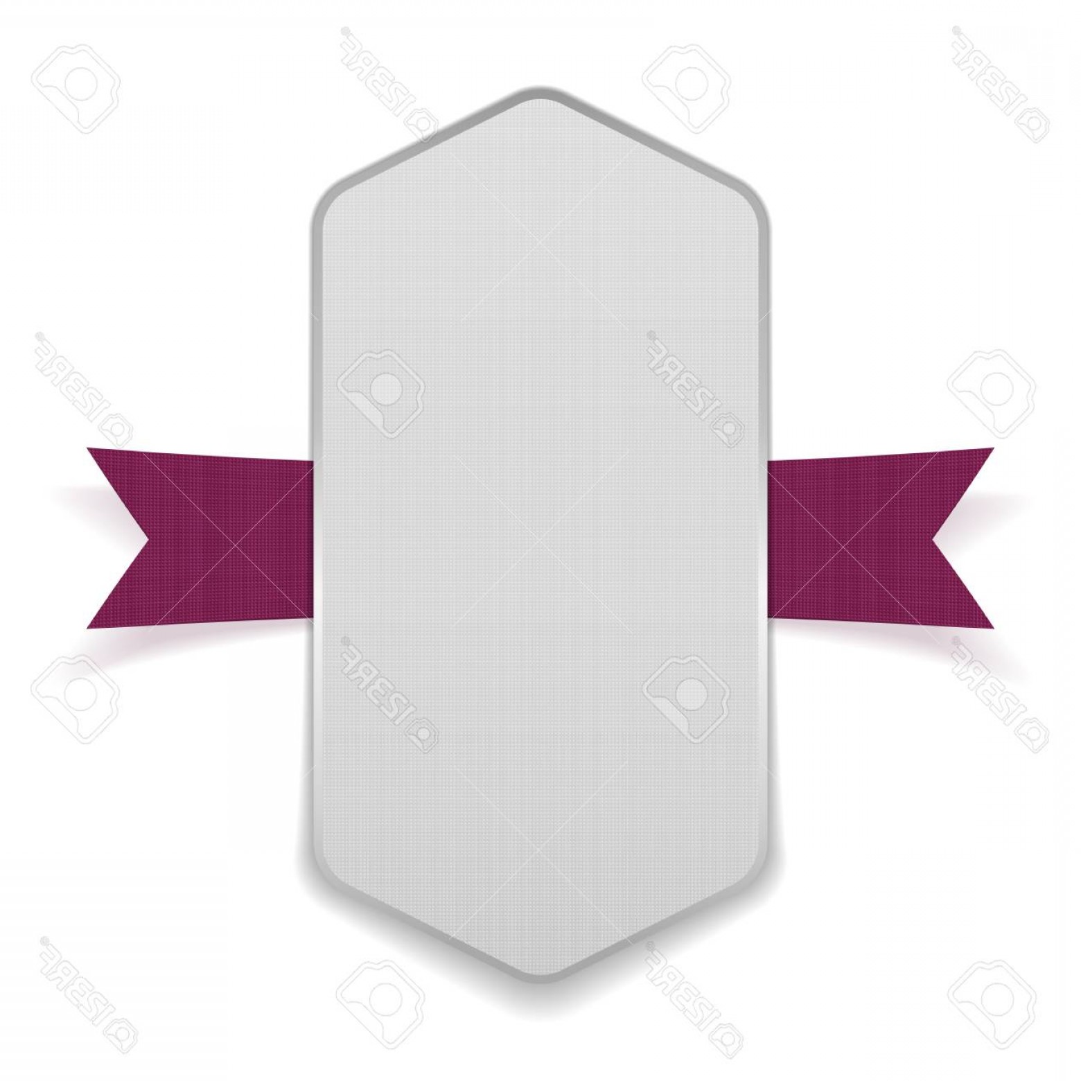 1560x1560 Photostock Vector White Big Banner On Purple Ribbon Vector