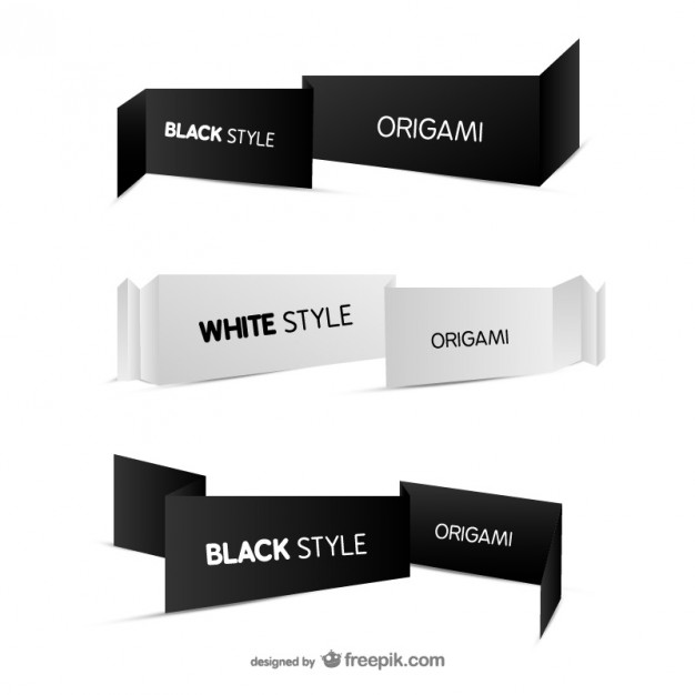 626x626 Origami Banner Vectors Download Free Vector Art Amp Graphics