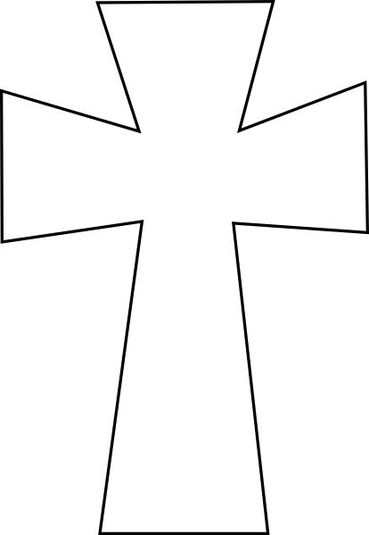 414x599 Coral Clipart Cross