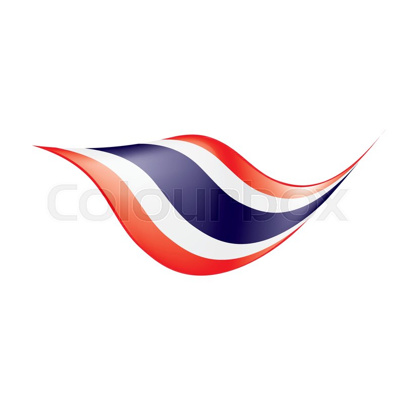 800x800 Thailand Flag, Vector Illustration On A White Background Stock