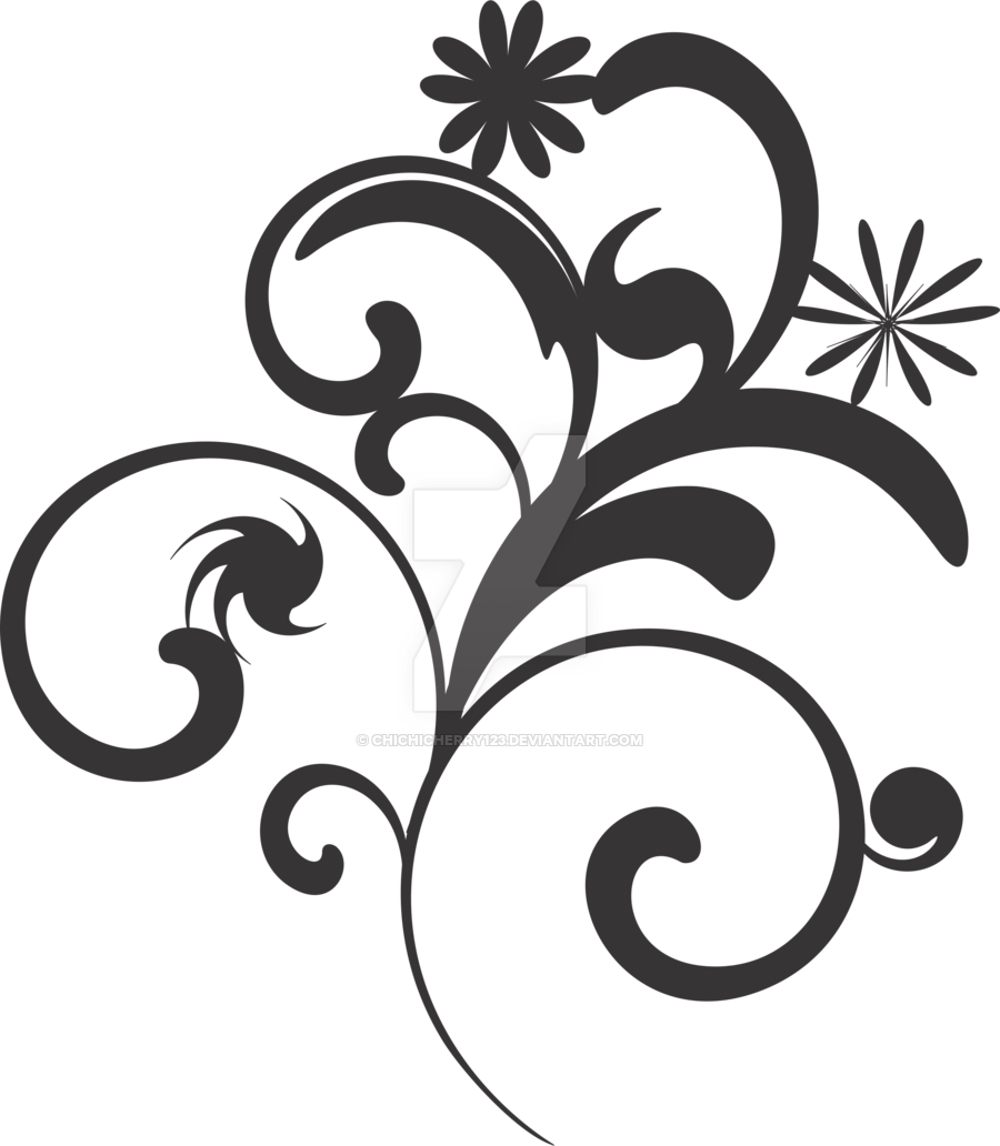900x1032 Flower Vector Black And White Png