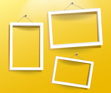 468x392 White Frames Vector