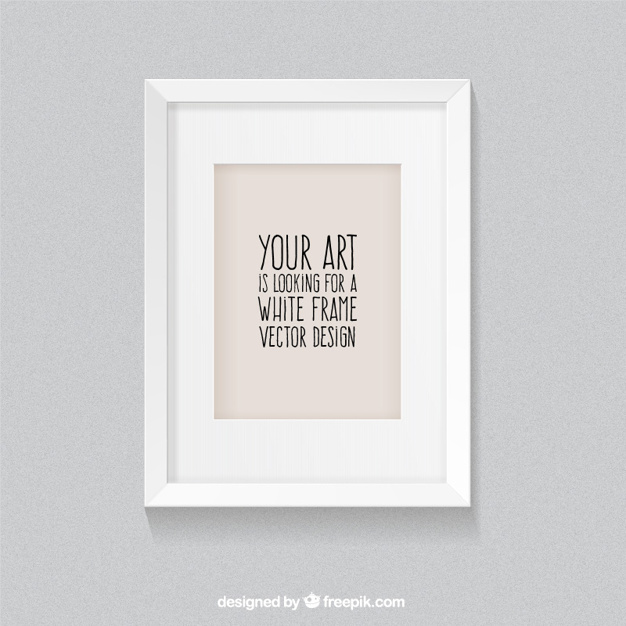 626x626 White Frame In Realistic Style Vector Free Download