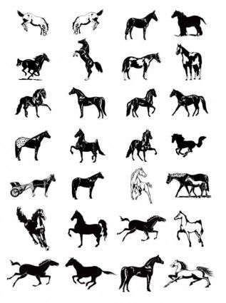 317x425 Free Vector Vector Clip Art Black And White Horse Clip Art