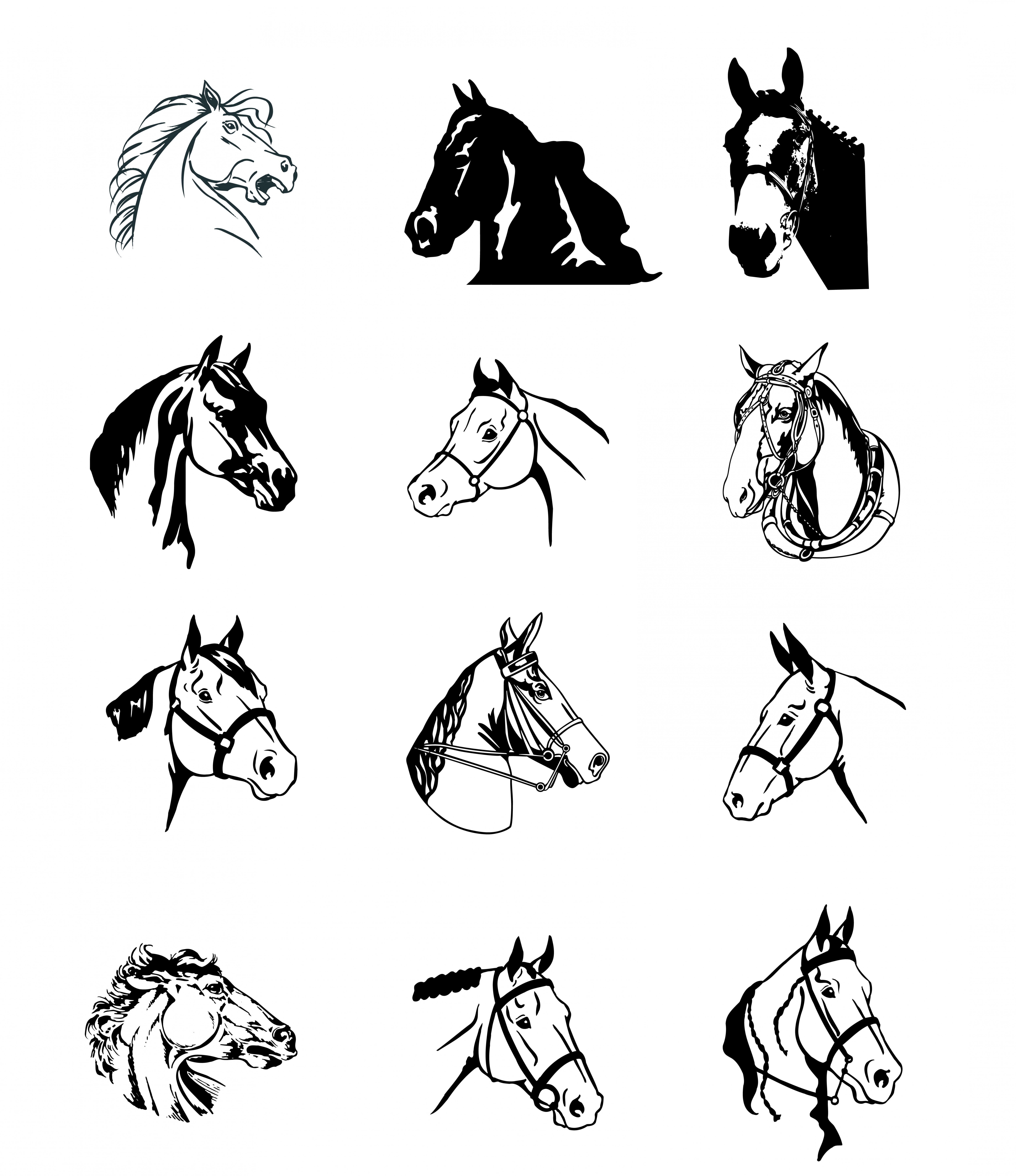 6583x7618 Horse Logo Vector Shopatcloth