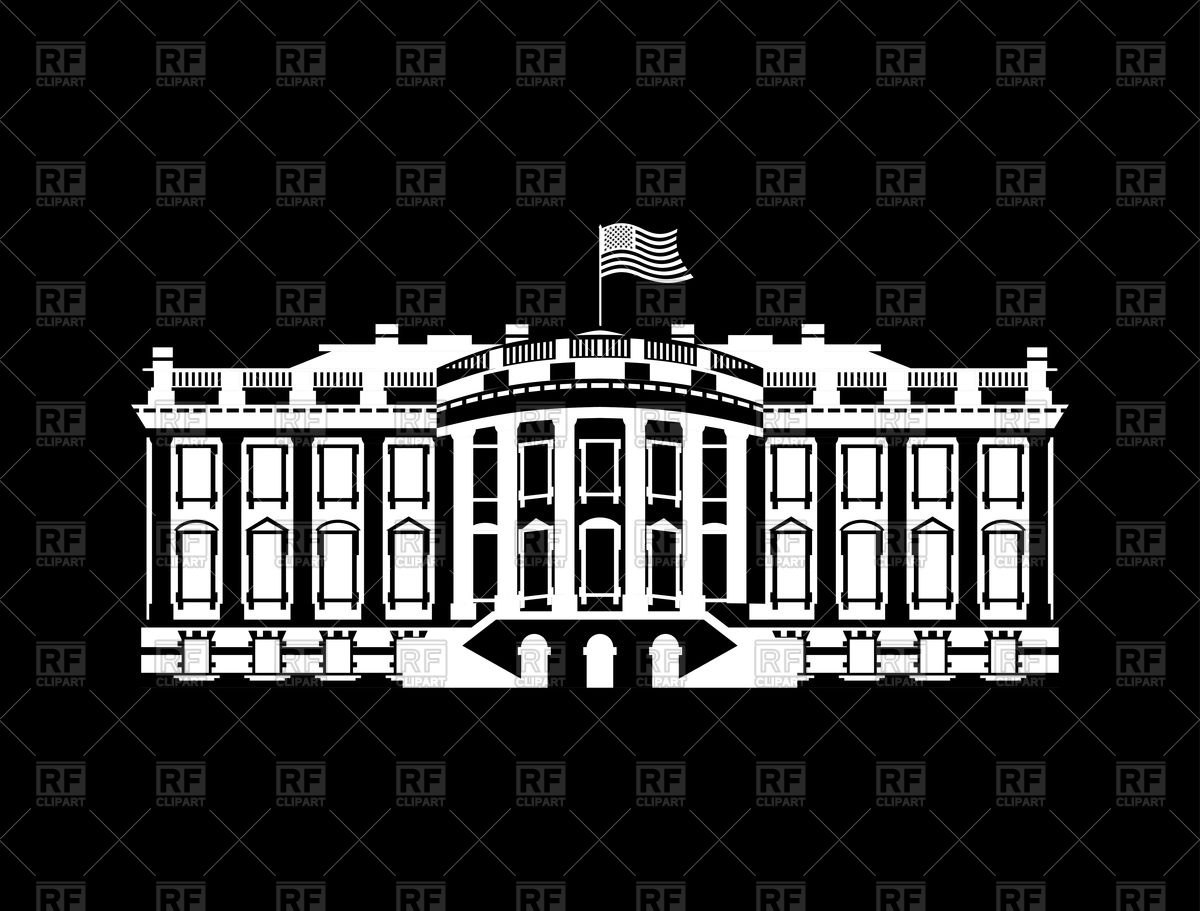 1200x911 Us White House Sign Icon Vector Image Vector Artwork Of