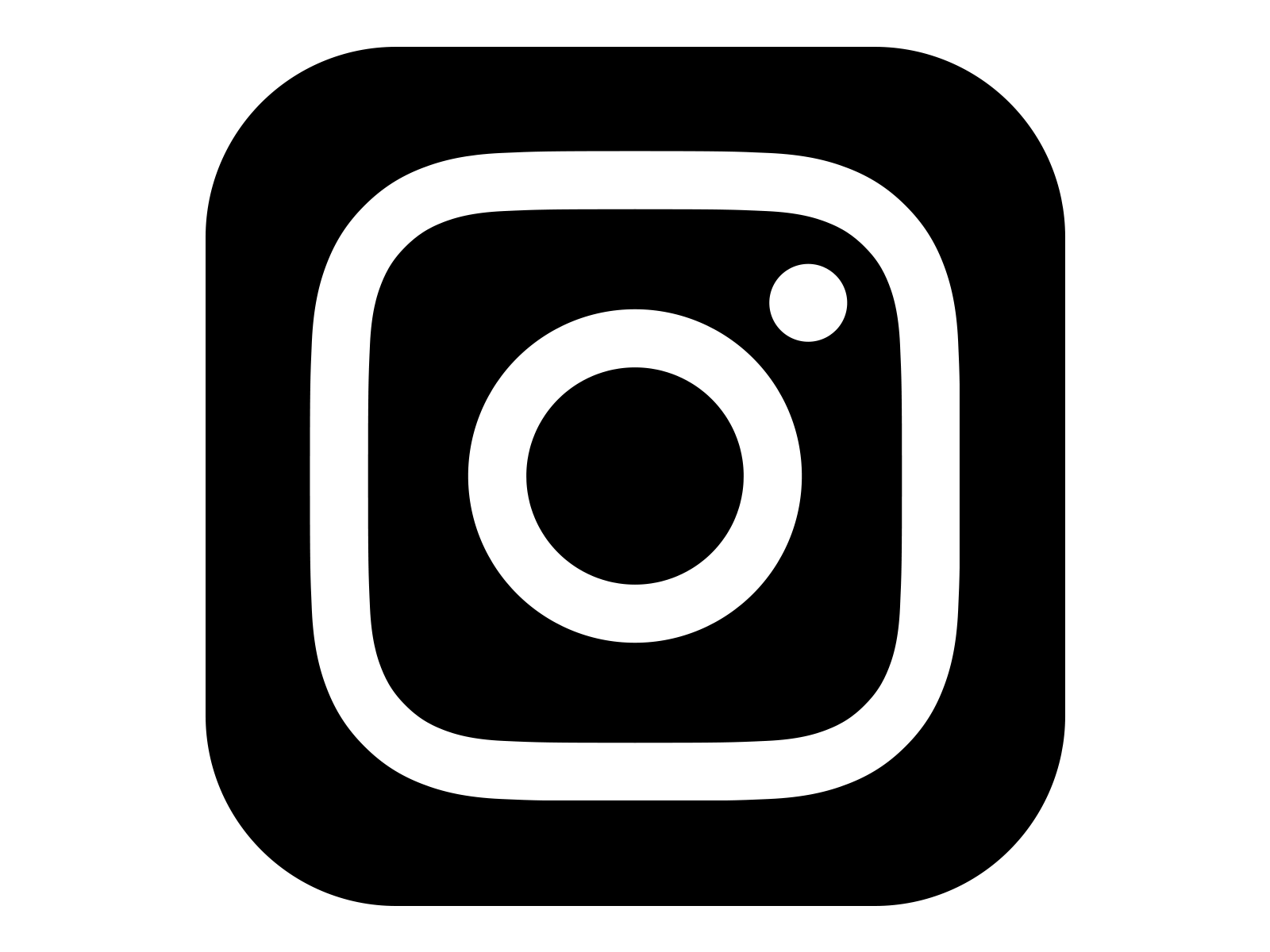 1600x1200 Black And White Instagram Logos