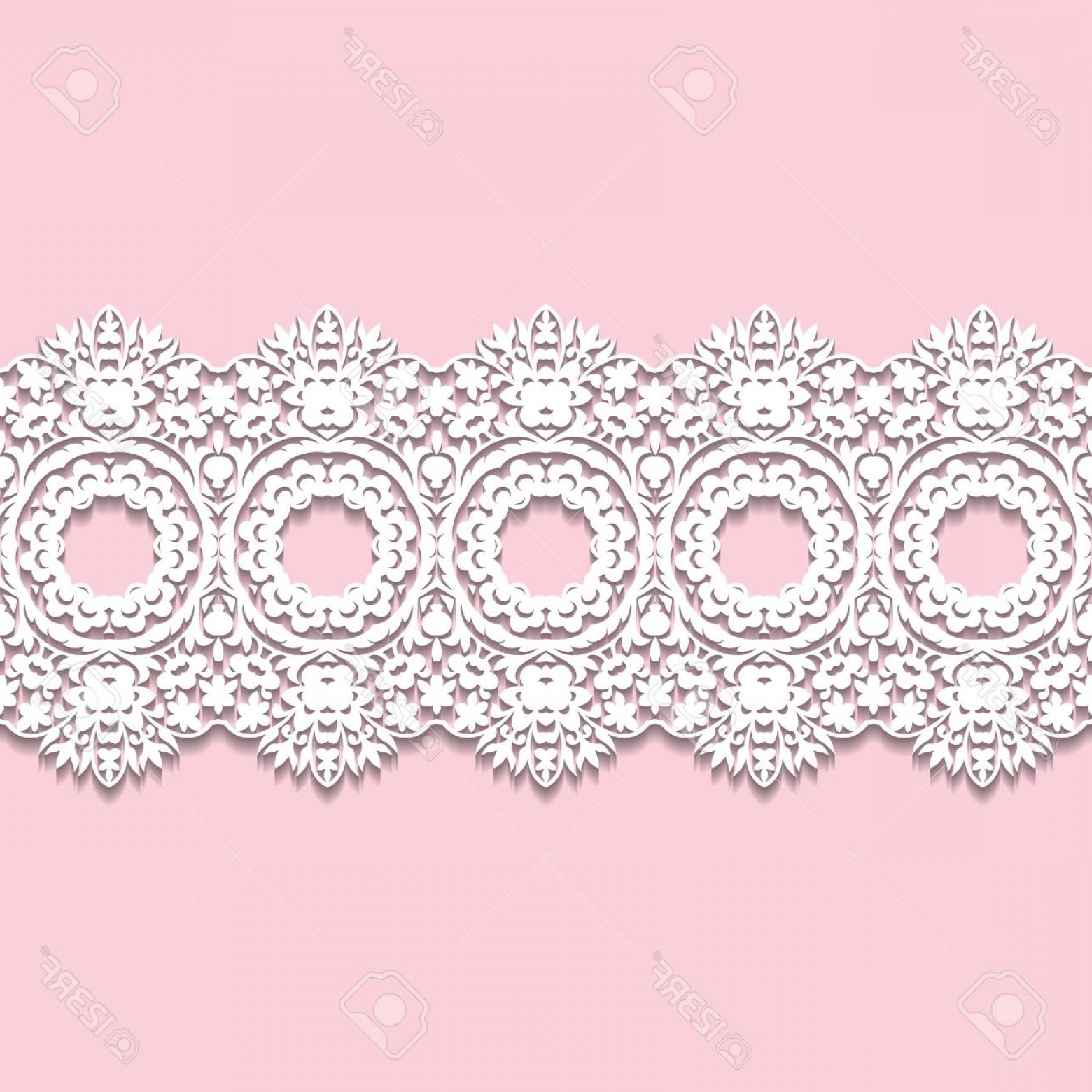 1560x1560 Photostock Vector White Lace Border With Shadow Ornamental Paper