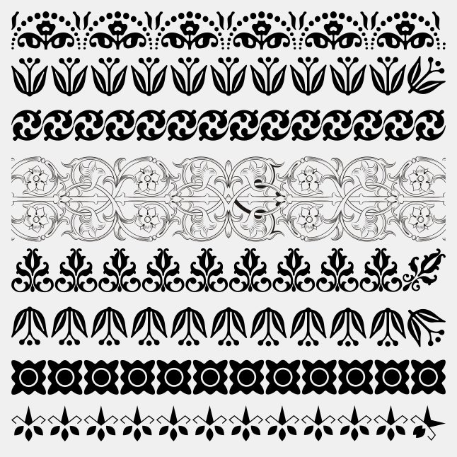 646x646 Black And White Lace Border Vectors Vector Art Amp Graphics