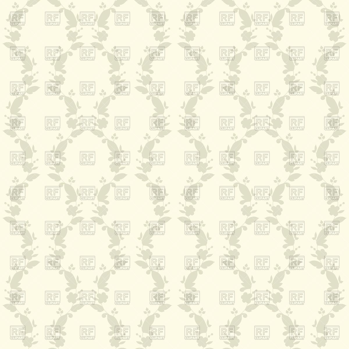 1200x1200 Floral Ornament On White Background