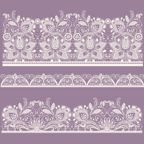 500x500 White Lace Elements Vector 03