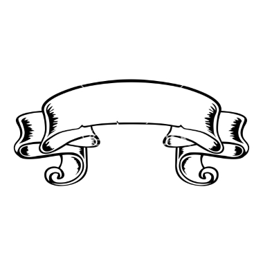 380x400 Ribbon Vector Black White Png Group With Items