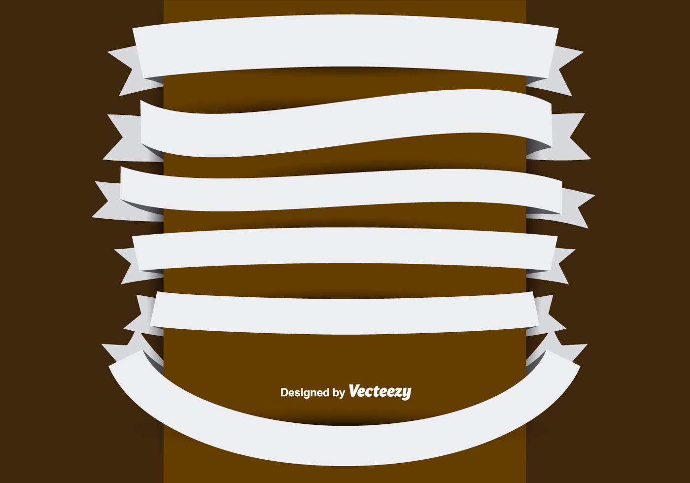 1400x980 White Ribbon Free Vector Art