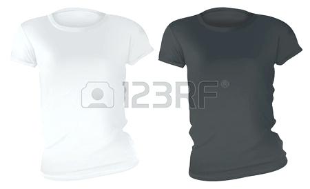 450x274 Vector Illustration Of Blank Black Polo T Shirt Template Front And