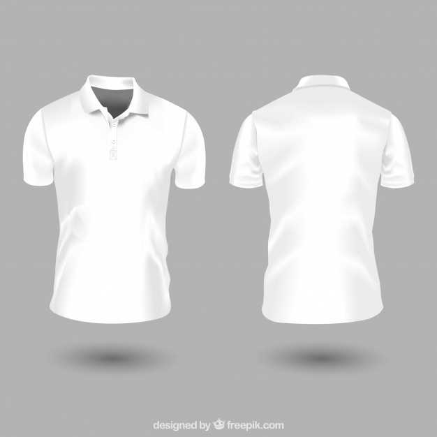 626x626 White Woman Polo Shirt Template Vector Free Download