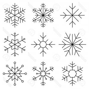 300x300 Black And White Snowflake Clipart Sohadacouri