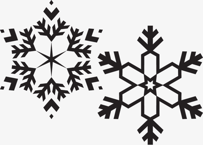 650x463 Black And White Snowflakes, Black Vector, Snowflake, Vector Png
