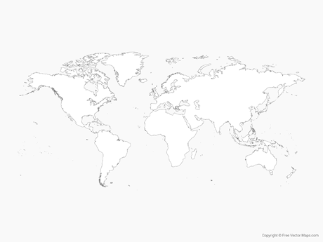 460x345 Vector World Maps Free Vector Maps