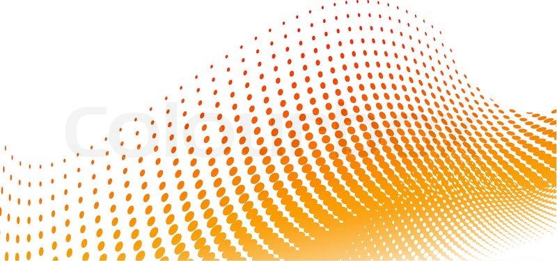 800x376 Orange Halftone Background On The White Stock Vector Colourbox