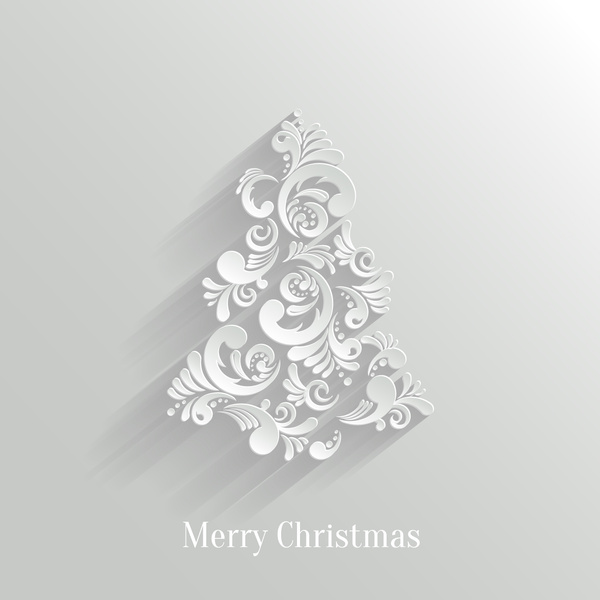 600x600 Paper Floral White Christmas Backgrounds Vector Free Vector In