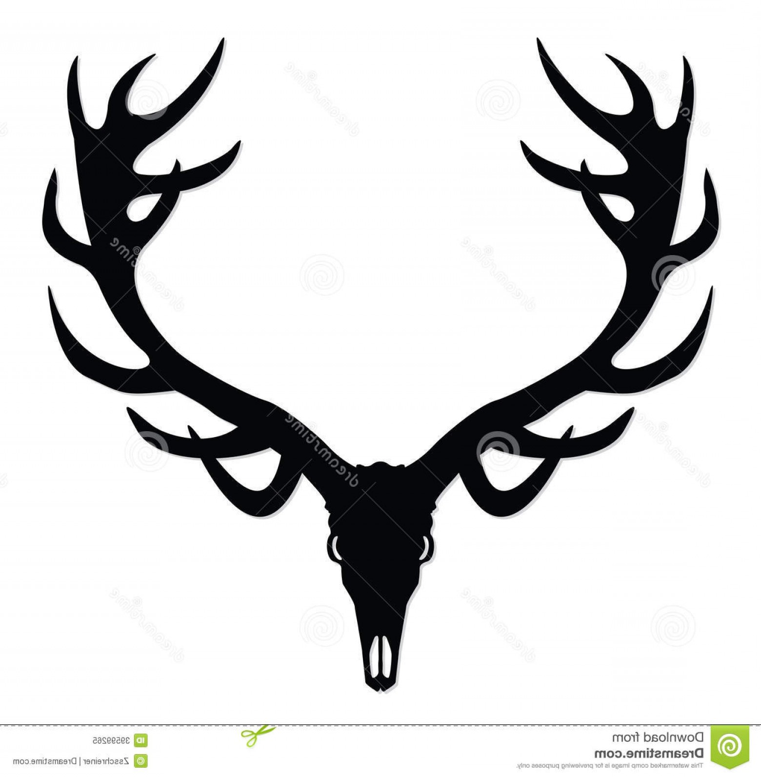 1560x1593 Whitetail Deer Antlers Vector Geekchicpro