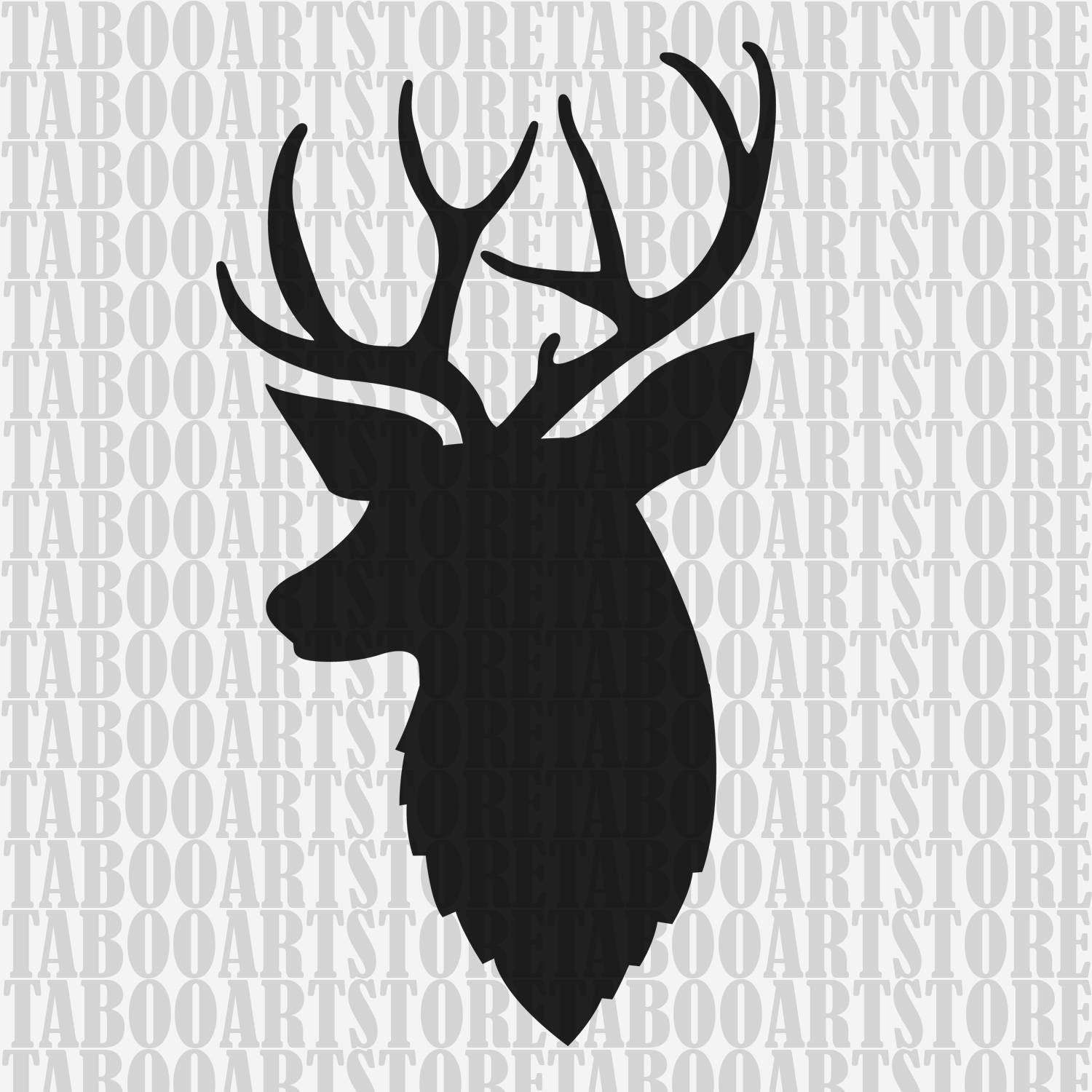 Whitetail Deer Head Vector at GetDrawings | Free download