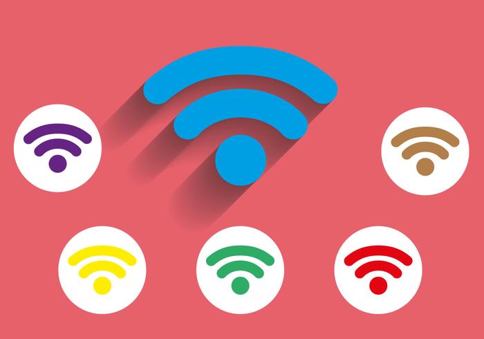 700x490 Free Wifi Icon Long Shadow Vector