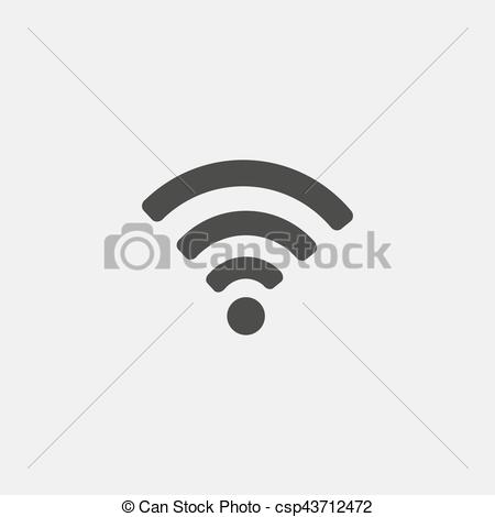 450x470 Wifi Icon In A Flat Design In Black Color. Vector Illustration Eps10.