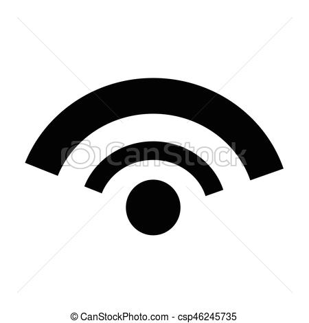 450x470 Wifi Icon Vector Illustration.