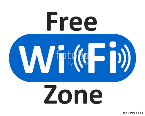 500x400 Free Blue Wifi Logo Icon Vector For Stock Stock Image And