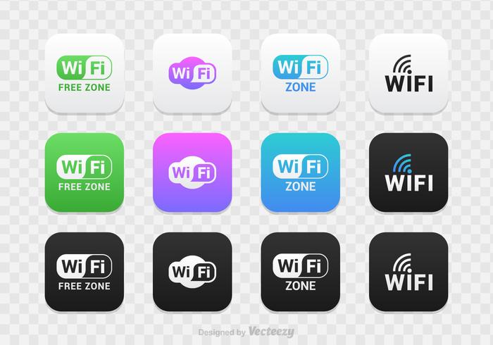 700x490 Wifi Logo Vector Set