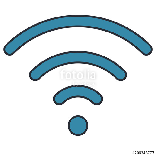 500x500 Waves Wifi Signal Area Vector Illustration Design Stock Image And