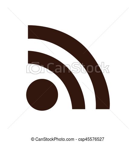 450x470 Silhouette Wifi Signal Icon Flat Vector Illustration.