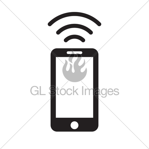500x500 Phone Wifi Icon Vector Gl Stock Images