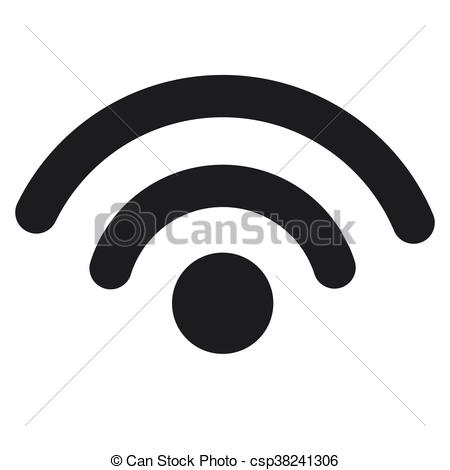 450x470 Simple Wifi Icon. Grey Simple Flat Design Wifi Icon Vector