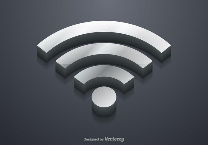 700x490 Free 3d Wifi Symbol Vector
