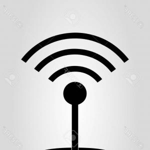 300x300 Photostock Vector Wifi Vector Icon Abstract Black Wi Fi Sign