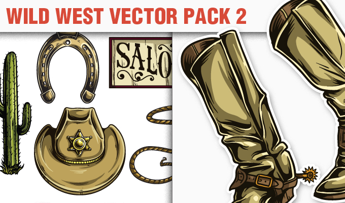 680x400 Wild West Vector Pack 2