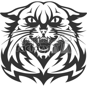 300x300 Royalty Free Wildcat Head Vector Art 403145 Vector Clip Art Image