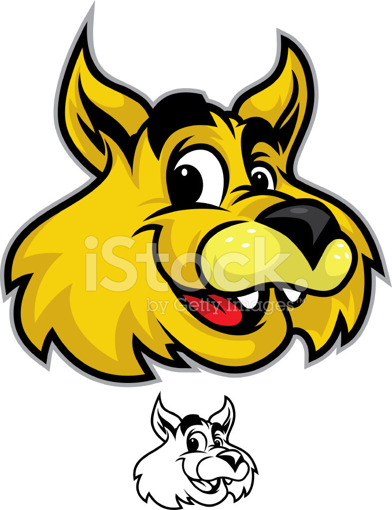 787x1024 Wildcat Head Stock Vector