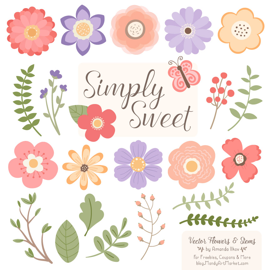 864x864 Wildflowers Flower Clipart Amp Vectors