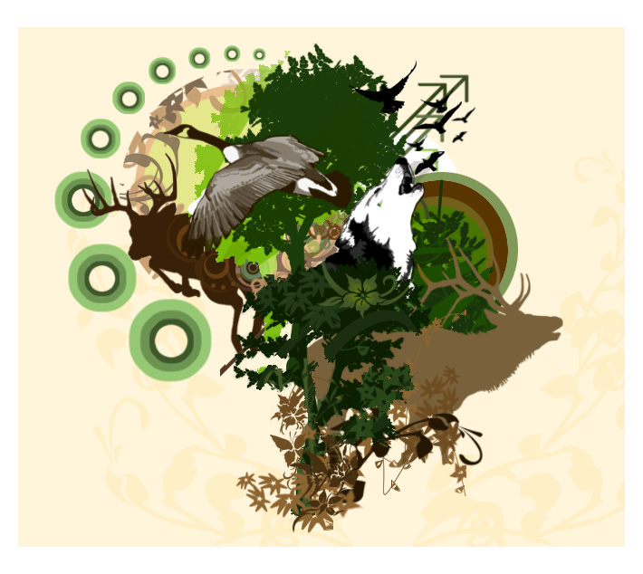 710x634 Wildlife Vector By Schapiro