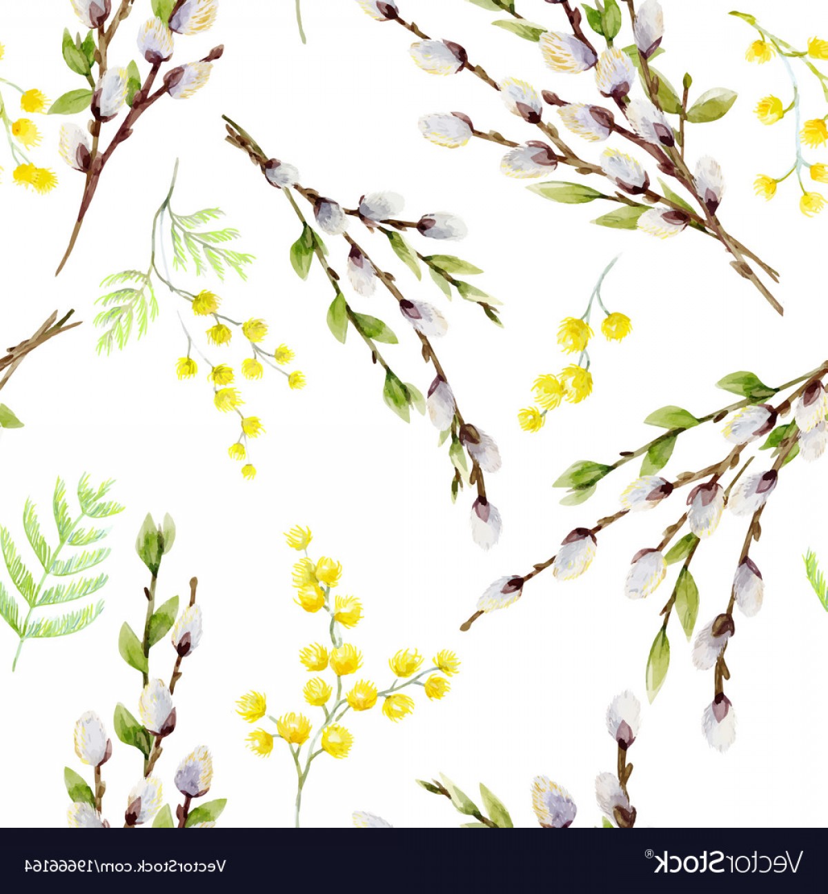 1200x1296 Watercolor Willow Tree Pattern Vector Orangiausa
