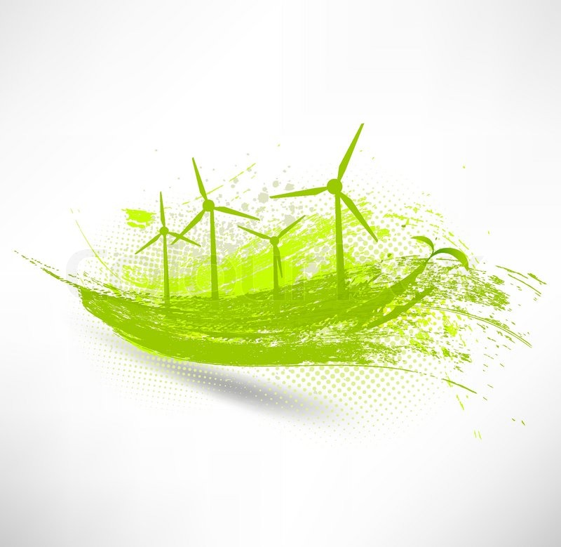 800x779 Vector Wind Turbines Concept Stock Vector Colourbox