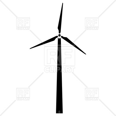 400x400 Wind Turbine Vector Image Vector Artwork Of Signs, Symbols, Maps