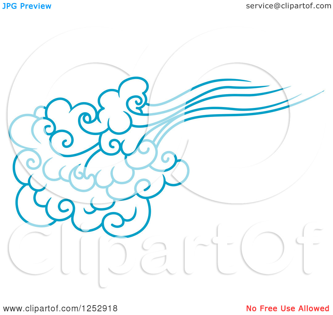 1080x1024 Blue Wind Clipart